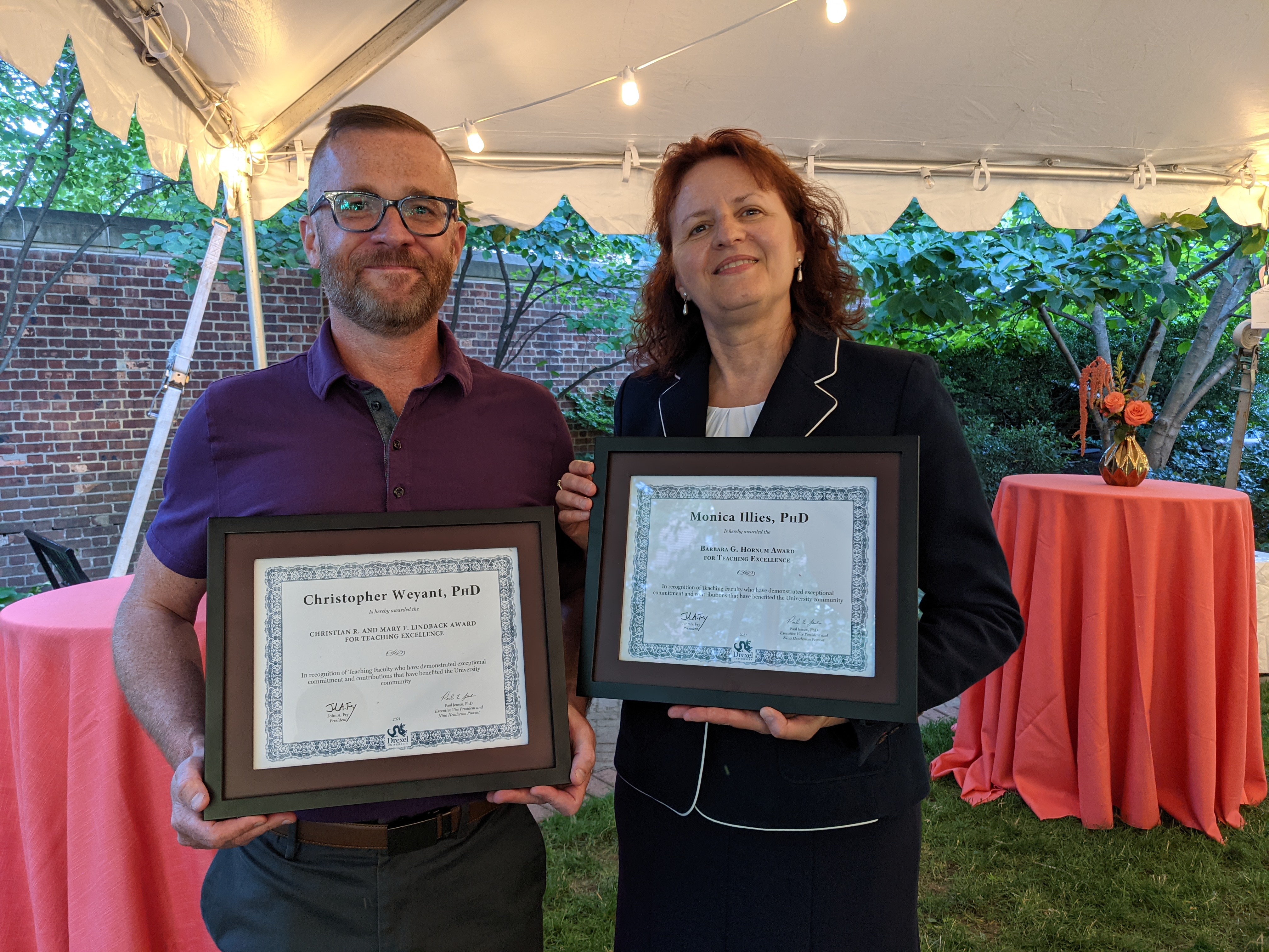 Chris Weyant and Monica Ilies